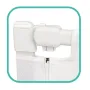 Bariera protectie pat, Primabobo, Velvo, Rabatabila, Instalare usoara, Inaltime reglabila 69-80 cm, Lungime 140 cm, Cu plasa respirabila, Sistem unic de pliere, Conform EN71, Alb/Gri - 6