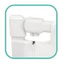 Bariera protectie pat, Primabobo, Velvo, Rabatabila, Instalare usoara, Inaltime reglabila 69-80 cm, Lungime 180 cm, Cu plasa respirabila, Sistem unic de pliere, Conform EN71, Alb/Gri - 5