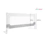 Bariera protectie pat, Primabobo, Velvo, Rabatabila, Instalare usoara, Inaltime reglabila 69-80 cm, Lungime 180 cm, Cu plasa respirabila, Sistem unic de pliere, Conform EN71, Alb/Gri - 3