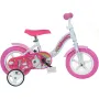 Bicicleta cu pedale, Dino Bikes, Unicorn, Cu roti ajutatoare, 10 inch, Pana la 30 kg, 2 ani+, Multicolor - 1