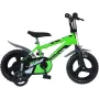 Bicicleta copii, Dino Bikes, R88, Cu roti ajutatoare, 12 inch, Cadru din otel, Pana la 110 cm, Green - 1