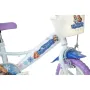 Bicicleta cu pedale, Dino Bikes, Craiasa Zapezii, Cu roti ajutatoare, Cu cosulet frontal, Cu scaunel pentru papusa, 12 inch, Pana la 40 kg, 3 ani+, Multicolor - 7