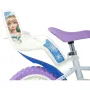 Bicicleta cu pedale, Dino Bikes, Craiasa Zapezii, Cu roti ajutatoare, Cu cosulet frontal, Cu scaunel pentru papusa, 12 inch, Pana la 40 kg, 3 ani+, Multicolor - 8