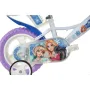Bicicleta cu pedale, Dino Bikes, Craiasa Zapezii, Cu roti ajutatoare, Cu cosulet frontal, Cu scaunel pentru papusa, 12 inch, Pana la 40 kg, 3 ani+, Multicolor - 9