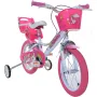 Bicicleta cu pedale, Dino Bikes, Unicorn, Cu roti ajutatoare, Cu cosulet frontal, Cu cosulet pentru papusi, 16 inch, Pana la 60 kg, 5 ani+, Multicolor - 8