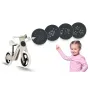 Bicicleta de echilibru din lemn pentru copii, scaun din spuma, roti 12 inchi, Ricokids, Veltino, 7619, Roz - 7