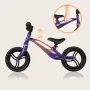 Bicicleta fara pedale, Lionelo, Bart, Usoara, Cu cadru din magneziu, Cu ghidon si sa reglabile, Greutate 3 Kg, 12 inch, Conform cu standardul european de securitate EN71, Purple Amethyst - 12