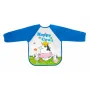 Baveta impermeabila, Bocioland, Cu maneci lungi, Dimensiune 40x35 cm, Happy Cows - 1