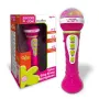 Microfon, Bontempi, Cu efecte de fluierat, aplauze si tobe, Cu lumini, Alimentare pe baza de baterii,6x19,5x6 cm, 36 luni+, Pink - 1
