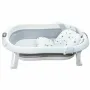 Cadita pliabila, Primabobo, Genua Premium, Cu termometru, dop si suport anatomic, Conform cu standardul european de securitate EN71, 80 x 50 x 22, Gri - 10