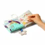 Carticica senzoriala, BabyOno, La ferma, Cu jucarie pentru dentitie, Texturi multiple, Fosnaitoare, Moale, Sistem de atasare, 0 luni+, Multicolor - 3