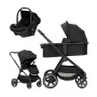 Carucior 3 in 1, FreeON, Zack, Cu cadru din aluminiu, Black