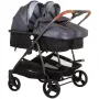Carucior gemeni Chipolino Duo Smart 2 in 1 silver grey - 1