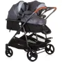 Carucior gemeni Chipolino Duo Smart 2 in 1 silver grey - 2