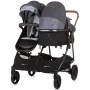 Carucior gemeni Chipolino Duo Smart 2 in 1 silver grey - 5