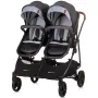 Carucior gemeni Chipolino Duo Smart 2 in 1 silver grey - 6