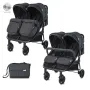 Carucior pentru gemeni Duo, Black - 1