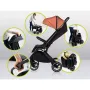 Carucior sport, Lionelo, Cloe, Cu accesorii, Cadru din aluminiu, Pana la 22 kg, Usor, Pliere compacta pentru avion, cu o singura mana, Ideal pentru toate tipurile de suprafete, 6 luni+, Maro - 25