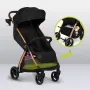 Carucior sport, Lionelo, Ingrid, Capotina impermeabila cu filtru UPF50+, Pana la 22 Kg, Spatar reglabil in 3 pozitii, Include suport pahar si plasa de tantari, Sistem pentru pliere automata, 6 luni+, Negru - 27