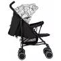 Carucior sport, FreeON, Simple, Spatar si suport picioare reglabile, Capotina cu fereastra, Conform cu standardele de siguranta EN 1888-1:2018 si A1:2022, Black/White - 6