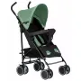 Carucior sport, FreeON, Simple, Spatar si suport picioare reglabile, Capotina cu fereastra, EN 1888-1:2018 si A1:A1:2022, Black/Green - 1