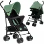 Carucior sport, FreeON, Simple, Spatar si suport picioare reglabile, Capotina cu fereastra, EN 1888-1:2018 si A1:A1:2022, Black/Green - 4