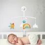 Carusel muzical, Bebe Stars, Pentru patut, Cu jucarii moi, Cu joc muzical, Mecanism de reglare, 0 luni+, Rainbow - 4