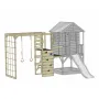 Casuta de gradina Lime Lodge cu tobogan, leagan, modul sport si bucatarie, Wendi Toys - 2
