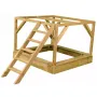 Casuta copii, de gradina Nordic Adventure House cu platforma cu loc pentru nisip, tobogan si leagan dublu (M30R), Wendi Toys - 6