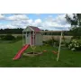 Casuta copii, de gradina Nordic Adventure House cu platforma cu loc pentru nisip, tobogan si leagan dublu (M30R), Wendi Toys - 11