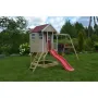 Casuta copii, de gradina Nordic Adventure House cu platforma cu loc pentru nisip, tobogan si leagan dublu (M30R), Wendi Toys - 12