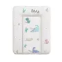 Saltea de infasat, Ceba Baby moale cu dinozauri, Fara ftalati, 70 x 50 cm, Multicolor
