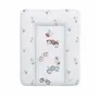 Saltea de infasat, Ceba Baby moale Retro Cars, Fara ftalati, 70 x 50 cm, Alb/Bej