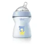 Biberon anticolici, Chicco, Natural Feeling, Plastic, Cu tetina Din silicon moale, Pentru hranire alternativa, Potrivit pentru nou-nascuti si sugari, Fara BPA, 250 ml, 2 luni+, Albastru - 1