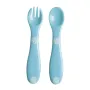 Set complet de hranire, Chicco, 5 piese, Fara BPA, 12 luni+, Albastru - 5