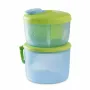 Set dozator pentru lapte praf, Chicco, 3 doze, Cu recipient pentru hrana, 300 ml, Fara BPA, 0 luni+ - 7