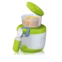 Set prima mea calatorie, Chicco, Cu termos de 360 ml, Cu recipient cu capac 180 ml, Lingurita, 6 luni+, Verde - 1