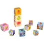 Cuburi educative cu multiple moduri de aranjare, 10 piese, 18 luni+ - 3