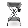 Masuta pentru infasat si schimbat scutece, Feedo, Multifunctionala, Pliabila, Cu raft pentru depozitare si compartiment lateral, Realizata din fier, panza si in, 80.5 x 67 x 102.5 cm, Gri - 4
