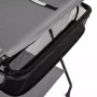 Masuta pentru infasat si schimbat scutece, Feedo, Multifunctionala, Pliabila, Cu raft pentru depozitare si compartiment lateral, Realizata din fier, panza si in, 80.5 x 67 x 102.5 cm, Gri - 6
