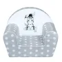 Fotoliu din burete, New Baby, Pentru copii, 42x53, Din spuma, Cu husa din bumbac, 9 luni - 5 ani, Zebra Grey - 3