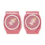 Genunchiere cu pernute, Petite&Mars, Cu elastic, Material respirabil, Stratul antiderapant, 13x10 cm, 6 luni+, Roz