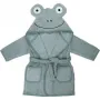 Halat de baie, Bubaba, Cu urechi Frog, Cu buzunare, Cu cordon, 4 - 6 ani, Marime 110/116, Green - 1