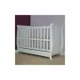 Patut copii din lemn Hubners Mira 120x60 cm alb cu sertar - 2