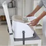 Scaun inaltator, Ingenuity, 2 in 1, Pliabil, Utilizare atasat de scaun sau individual pe podea, Pana la 22 kg, Fara BPA, 6 luni+, Maro - 10