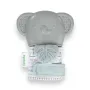 Manusa pentru dentitie, Ingenuiy, Elefant, Cu zornaitoare, Silicon, Fara BPA, 3 luni+, Gri - 1
