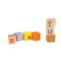 Cuburi educative, Joueco, Alfabetul, 30 piese, Din lemn certificat FSC, 12 luni+, Multicolor - 6
