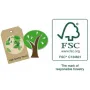 Cuburi educative, Joueco, Alfabetul, 30 piese, Din lemn certificat FSC, 12 luni+, Multicolor - 8
