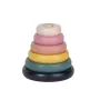 Jucarie de stivuire, Petite&Mars, Turn Orbit Wood of Mars, 10 cm, 36 luni+, Roz/Multicolor - 1