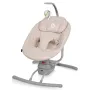Leagan, Lionelo, Rio, Electric, Cu 3 viteze de leganare, Cu 8 melodii, Cu telecomanda, Cu husa detasabila, Cu perna detasabila, Centura in 3 puncte, Pana la 9 kg, Bej - 1